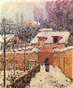 Alfred Sisley Garten im Louveciennes im Schnee France oil painting artist